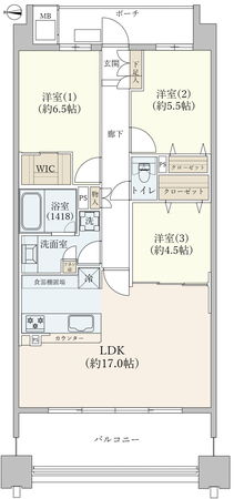 サンクタス立川T1画像3